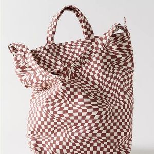 Baggu Duck Bag - Brown Trippy Checkered
